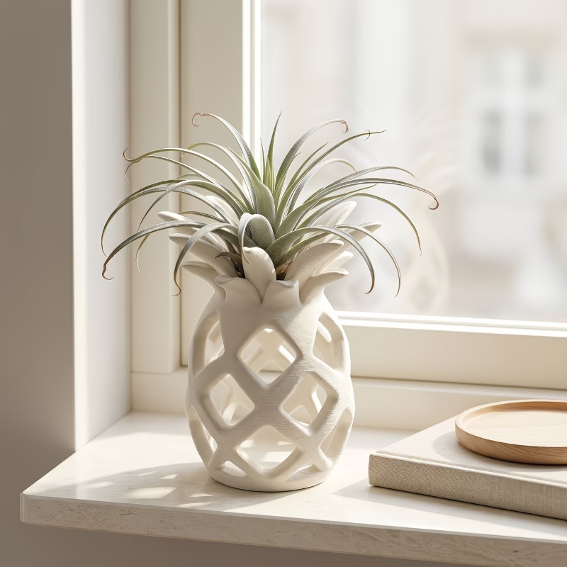 3D 프린팅 파인애플 모양 에어 플랜트 홀더 미니멀리스 - Air Plant Tillandsia 리뷰 및 가격