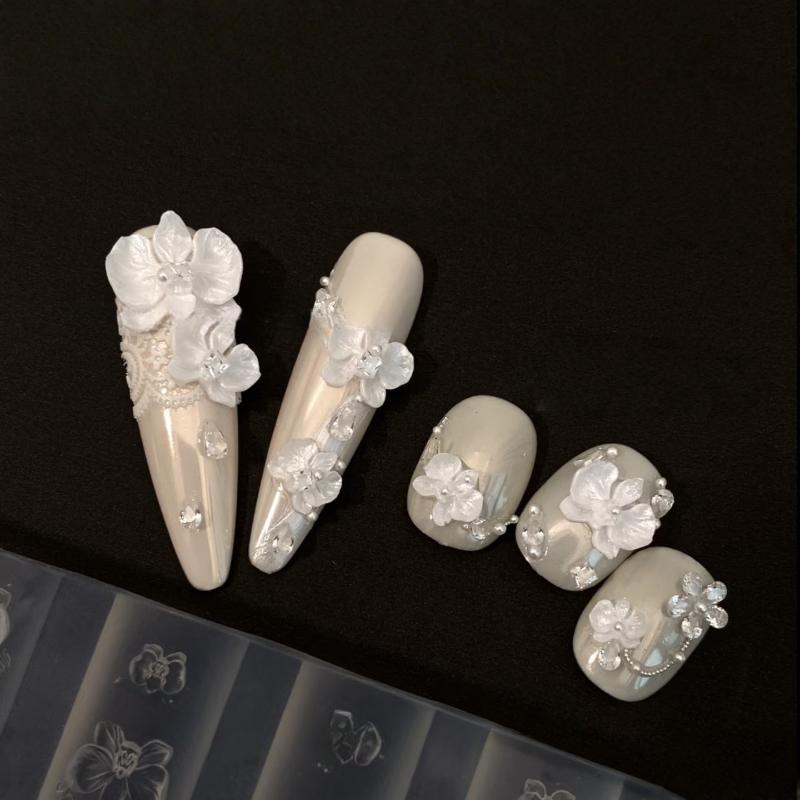 3D 팔레놉시스 꽃 실리콘 네일 몰드 나비 난초 조각  - Orchid Phalaenopsis 리뷰 및 가격