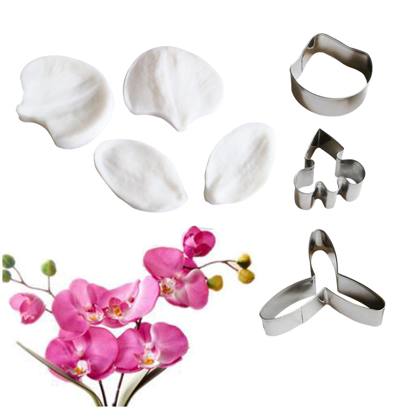 새로운 7PCS 난초 VEINER 실리콘 곰 퐁당 케이 - Orchid Phalaenopsis 리뷰 및 가격