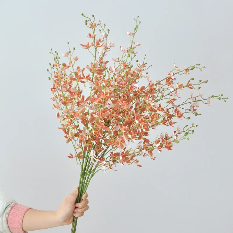 5 포크 반다이 난초 인공 꽃 홈 장식, 웨딩 꽃꽂이  - Orchid Phalaenopsis 리뷰 및 가격