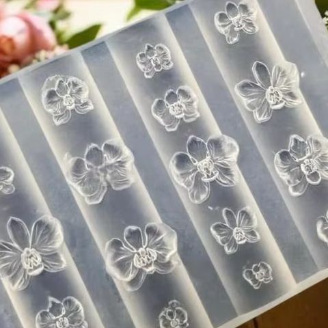 3D 실리콘 네일 몰드 호접란 꽃 디자인 달콤한 나비  - Orchid Phalaenopsis 리뷰 및 가격