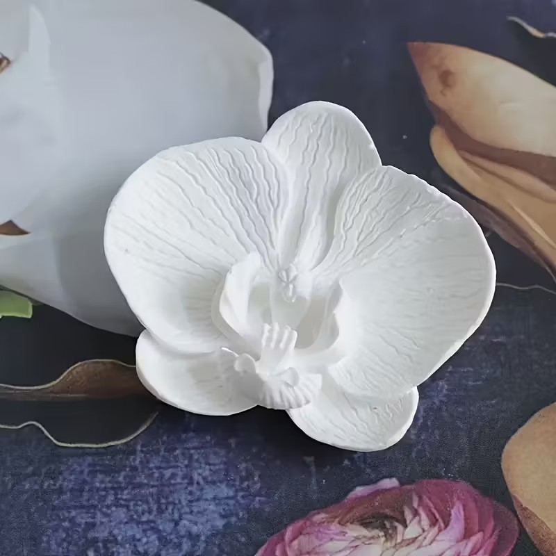 3D 나비 난초 실리콘 양초 몰드 아로마테라피 석고 비 - Orchid Phalaenopsis 리뷰 및 가격