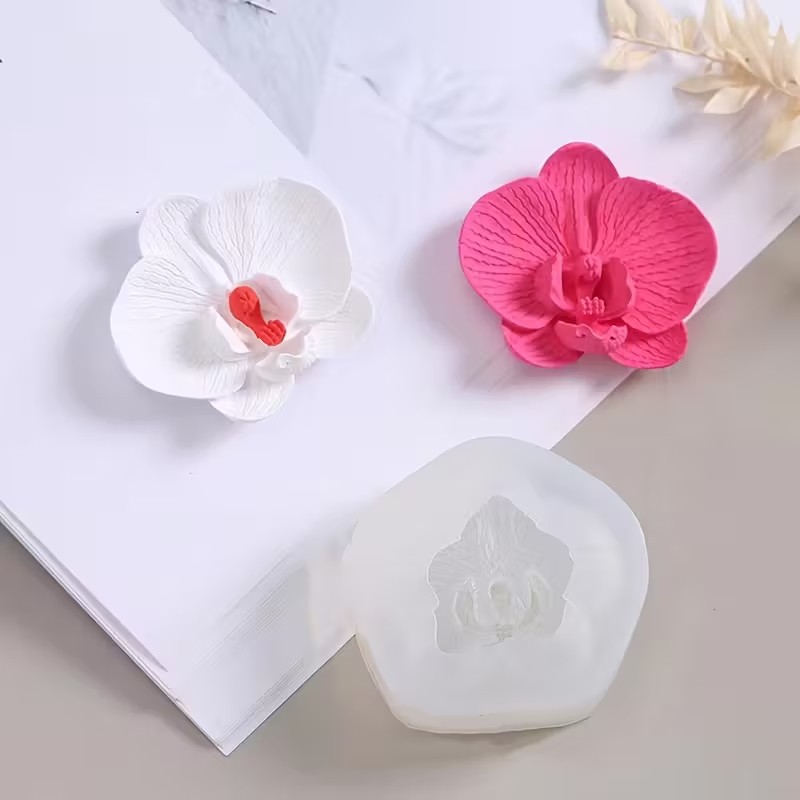 3D 나비 난초 실리콘 양초 몰드 아로마테라피 석고 비 - Orchid Phalaenopsis 리뷰 및 가격