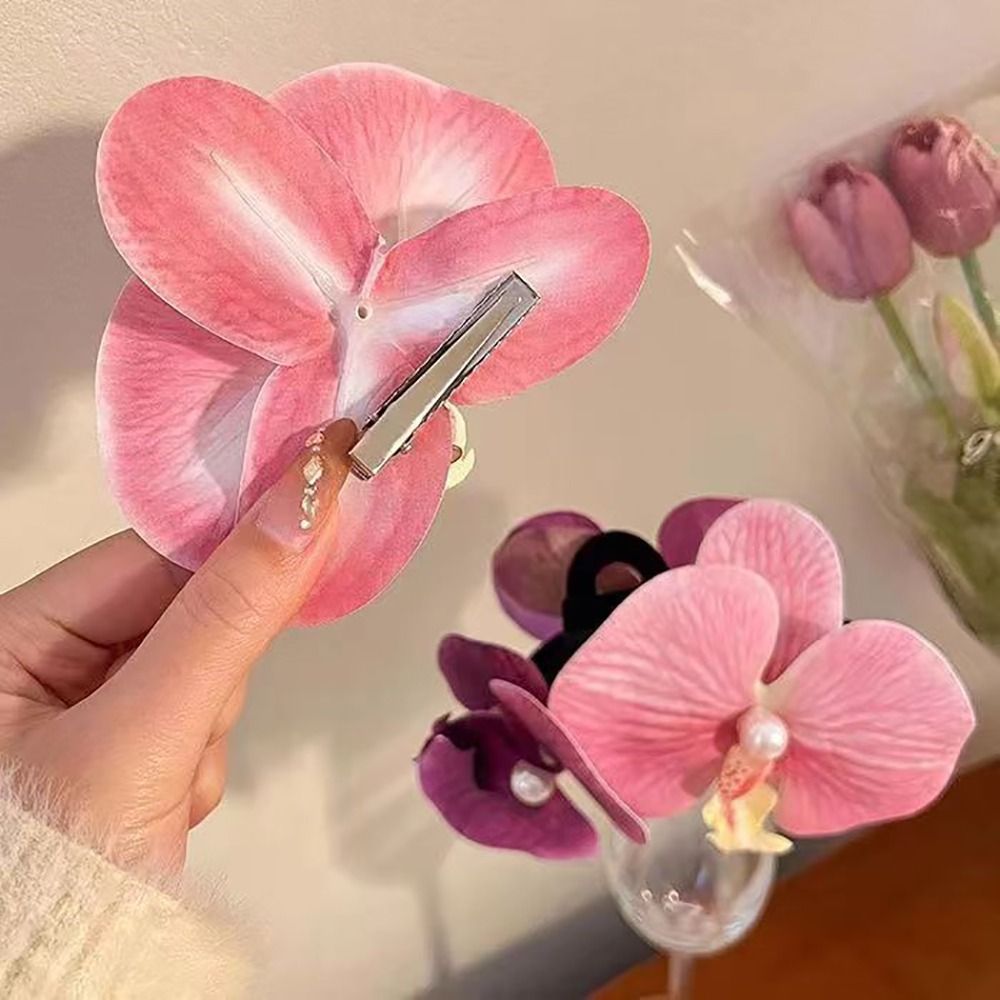 덕빌 클립 난초 나비 헤어 클립, 호접란 진주 헤어 클 - Orchid Phalaenopsis 리뷰 및 가격