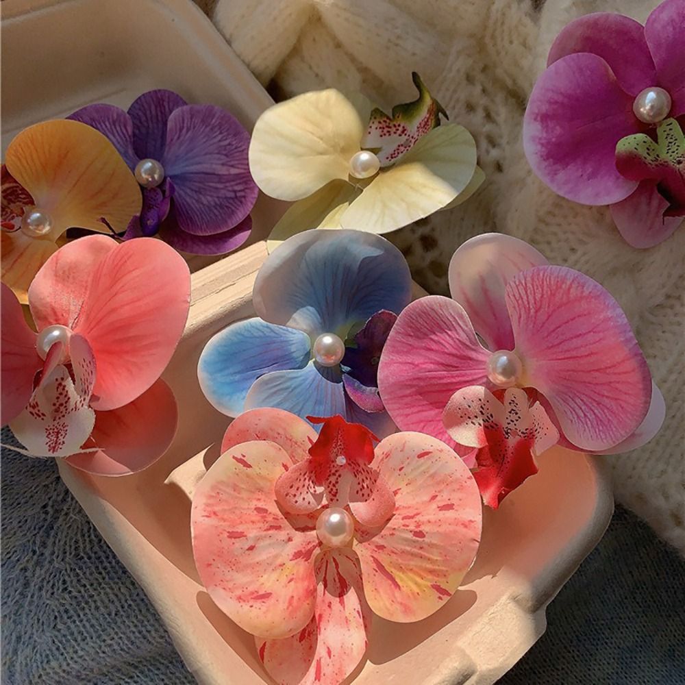 덕빌 클립 난초 나비 헤어 클립, 호접란 진주 헤어 클 - Orchid Phalaenopsis 리뷰 및 가격